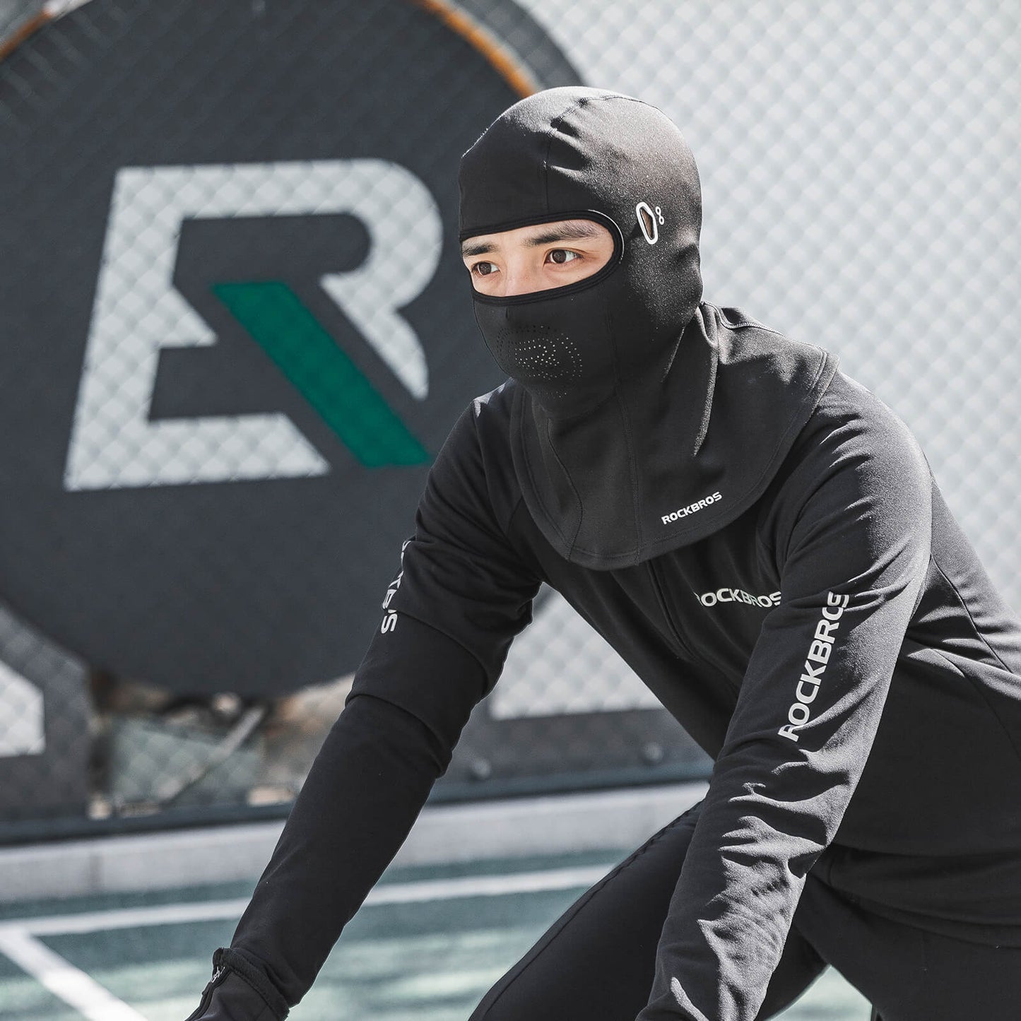 Balaclava gezichtsmasker, herfst/winter, warm, met opening voor bril, ROCKBROS