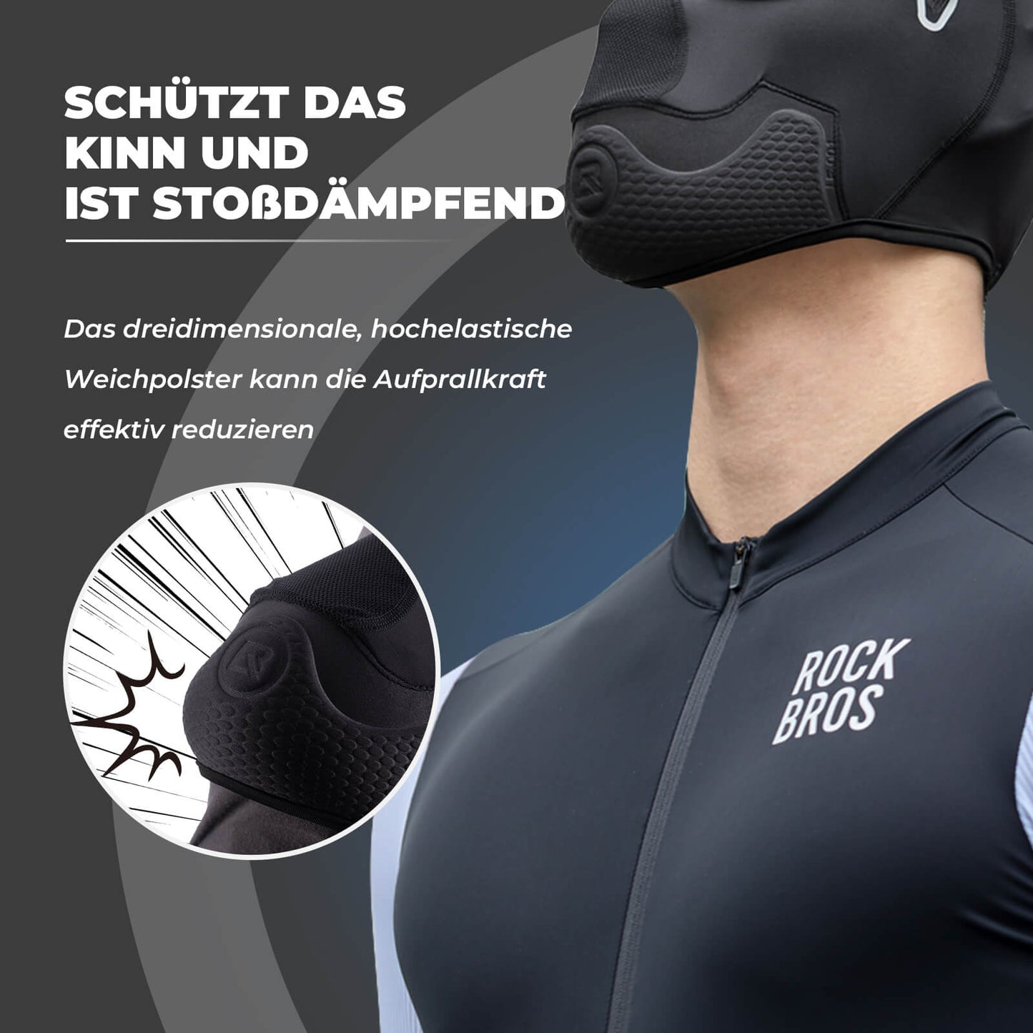 Gevoerde bivakmutsen, gezichtsbescherming voor de zomer, elastisch, ROCKBROS