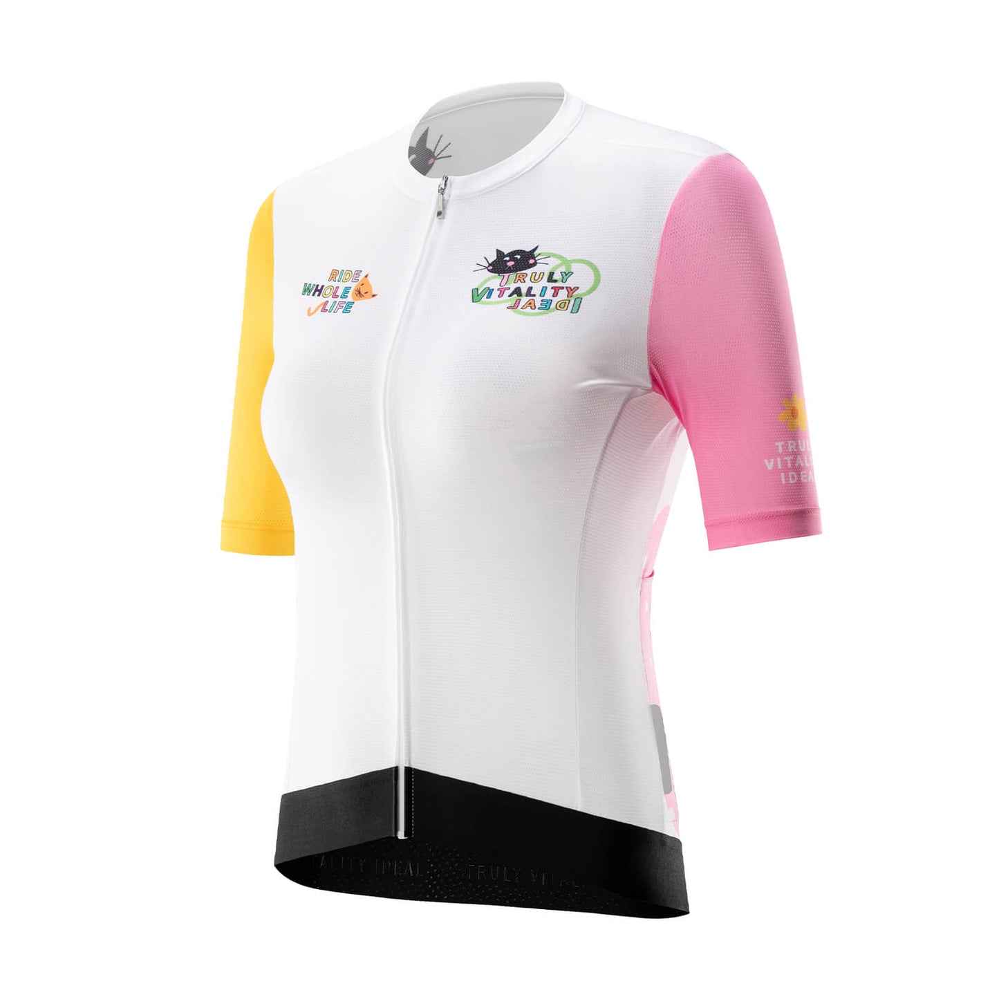 TVI damesfietsjersey met korte mouwen, fietskleding, sneldrogend, ROCKBROS