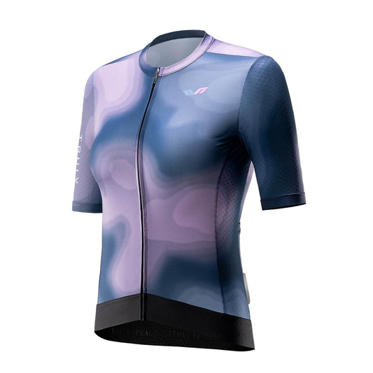 TVI damesfietsjersey met korte mouwen, sneldrogend, zomer, met 3 zakken, ROCKBROS