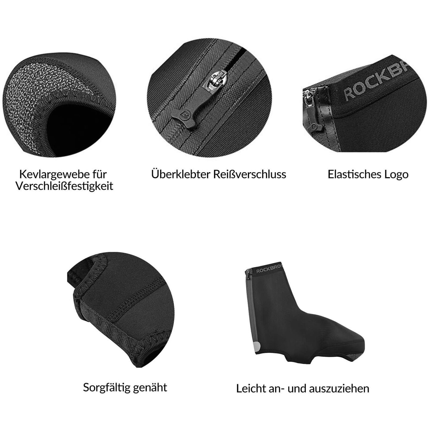 Waterafstotende fietsoverschoenen, winddichte schoenovertrekken, ROCKBROS