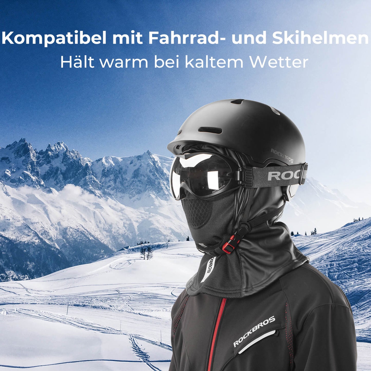 Winddichte bivakmuts, ademend skimasker ROCKBROS