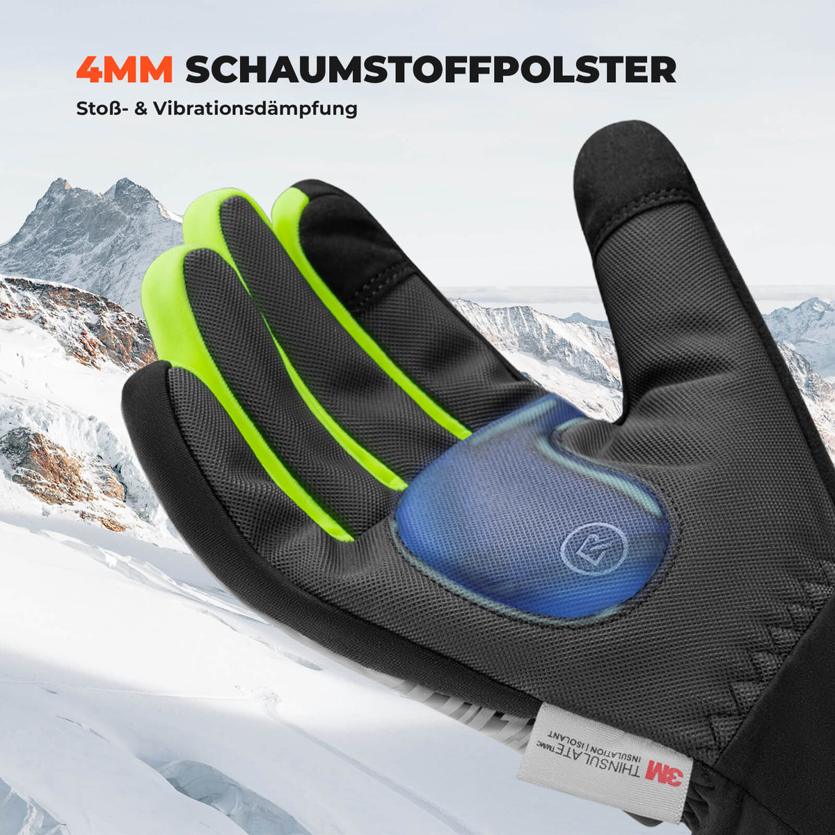 ROCKBROS Winter Fiets Handschoenen Touchscreen Warm Winddicht