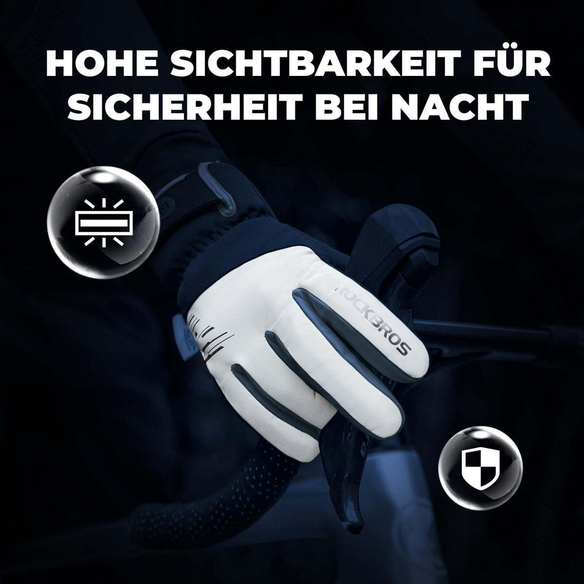 ROCKBROS Winter Fiets Handschoenen Touchscreen Warm Winddicht
