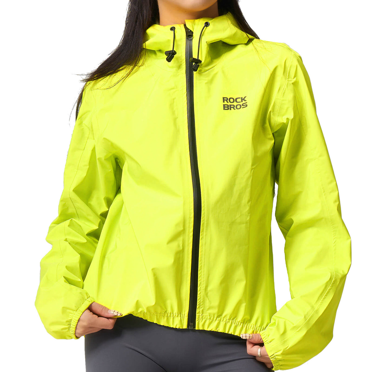 ROCKBROS Neon Geel Jas Regenjas Licht Waterdicht 0-15° Heren/Dames