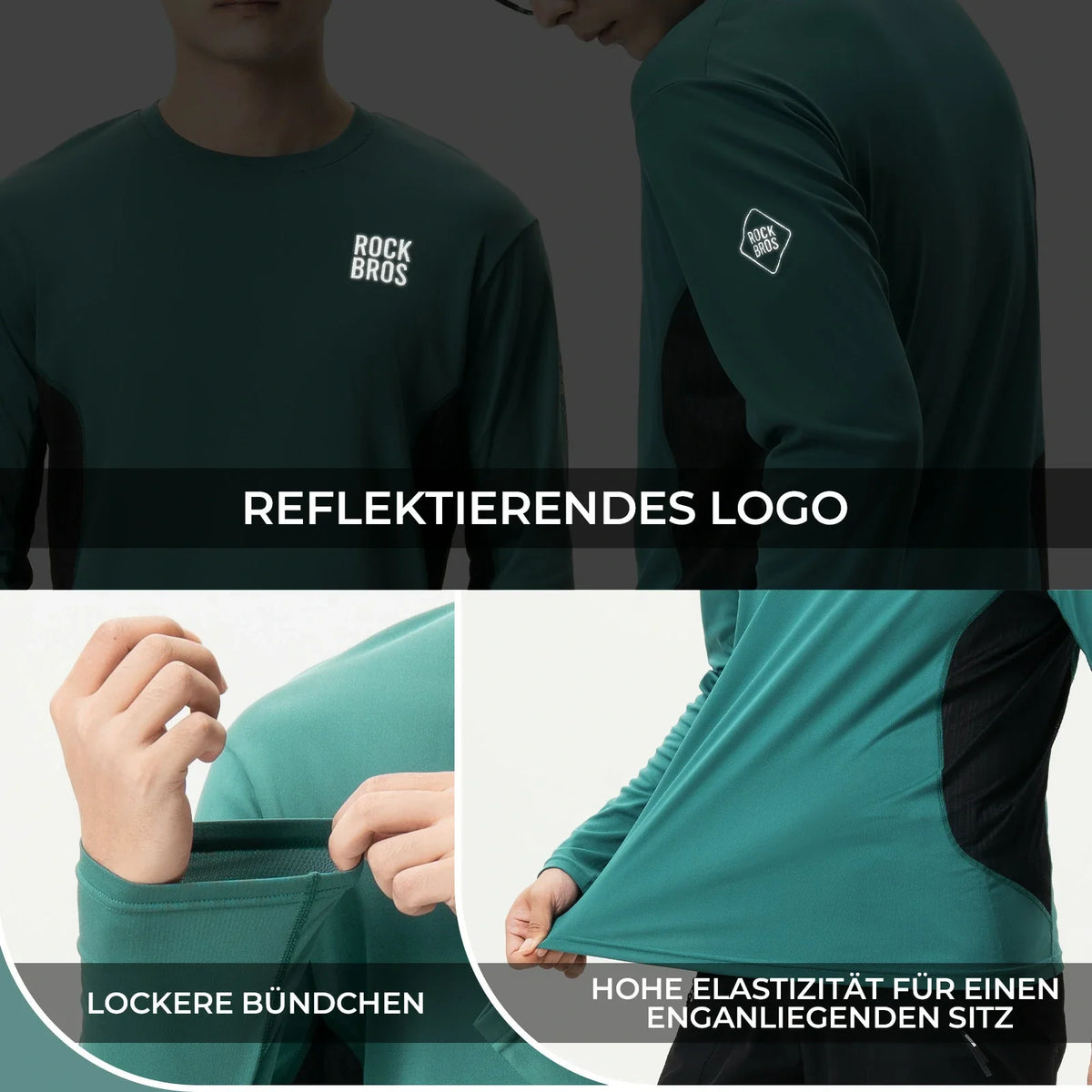 ROCKBROS Fietsshirt Wielershirt Langarm Heren