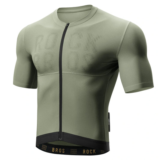 ROCKBROS Fietstrui Korte Mouw Heren, Ademend snel drogend racefiets trui