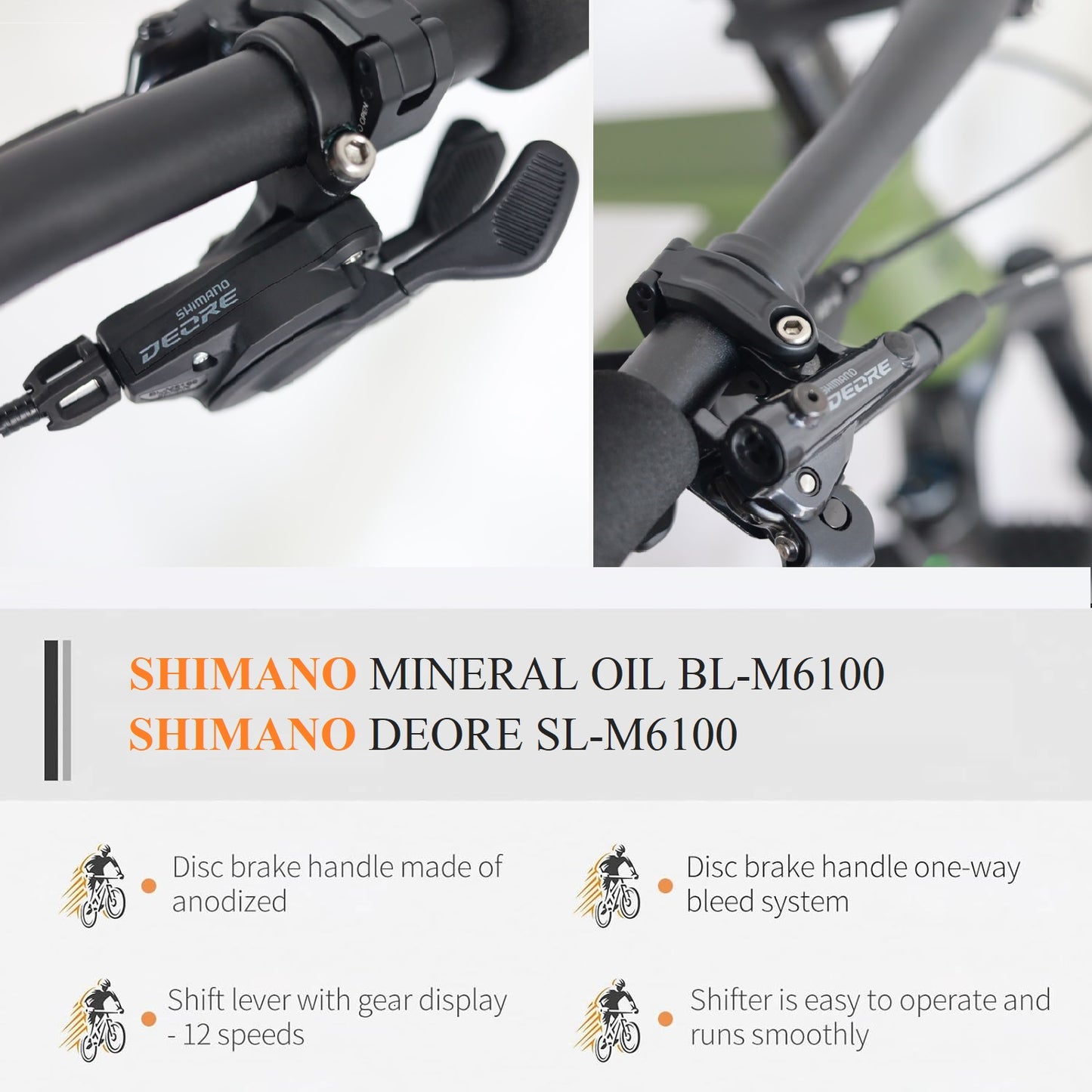 RINOS Gaia2.0 Carbon MTB Shimano Deore 12 versnellingen 19 inch Hardtail Rockshox