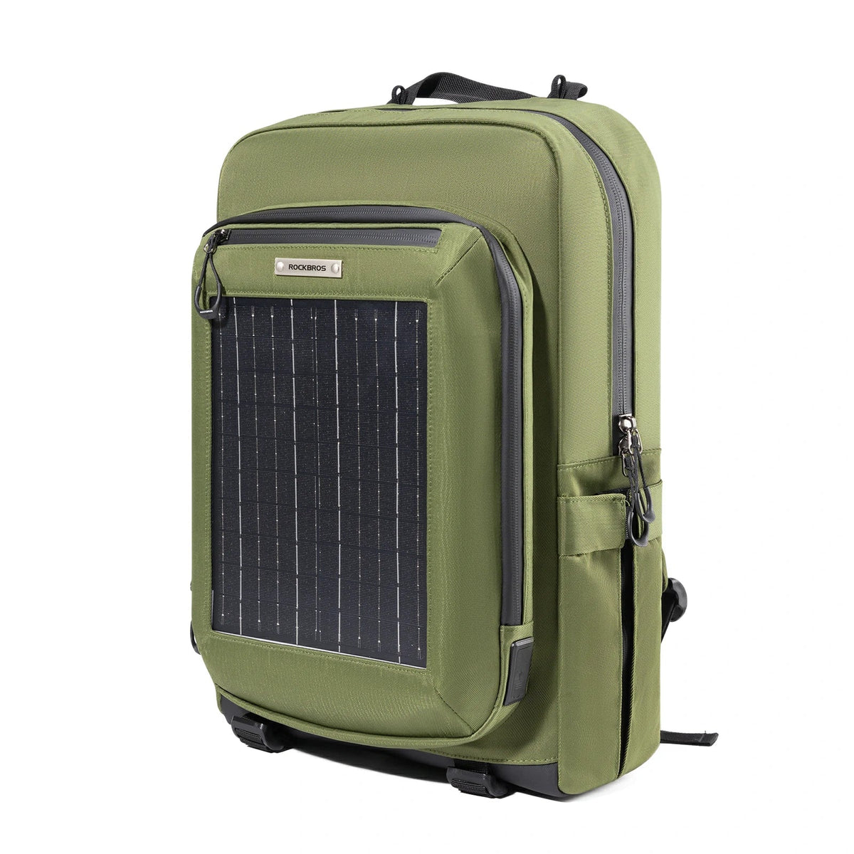 ROCKBROS Zonnestralenrugzak Solar Rugzak 20L met Flexibel Afneembaar 10V 14W