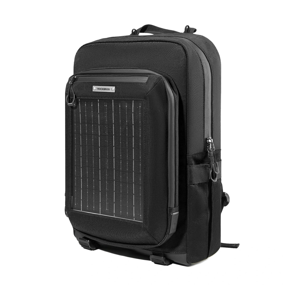 ROCKBROS Zonnestralenrugzak Solar Rugzak 20L met Flexibel Afneembaar 10V 14W