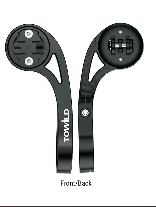 TOWILD AS90 Fietsstuur Zaklamp Mount Uitbreiding Beugel voor Fietscomputer Licht en GoPro GARMIN XOSS iGPSport