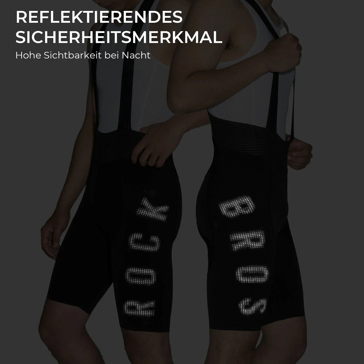 ROCKBROS Fietsherenbroek met riemen met elastisch 4D ergonomisch zitkussen