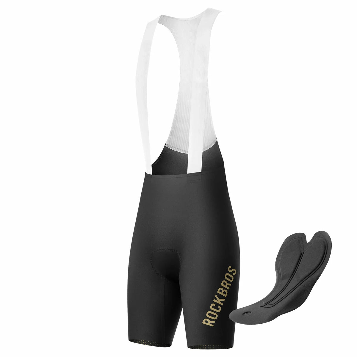 ROCKBROS Bibshort Fietshoes met Zitkussen Heren, Naadloos Ademend