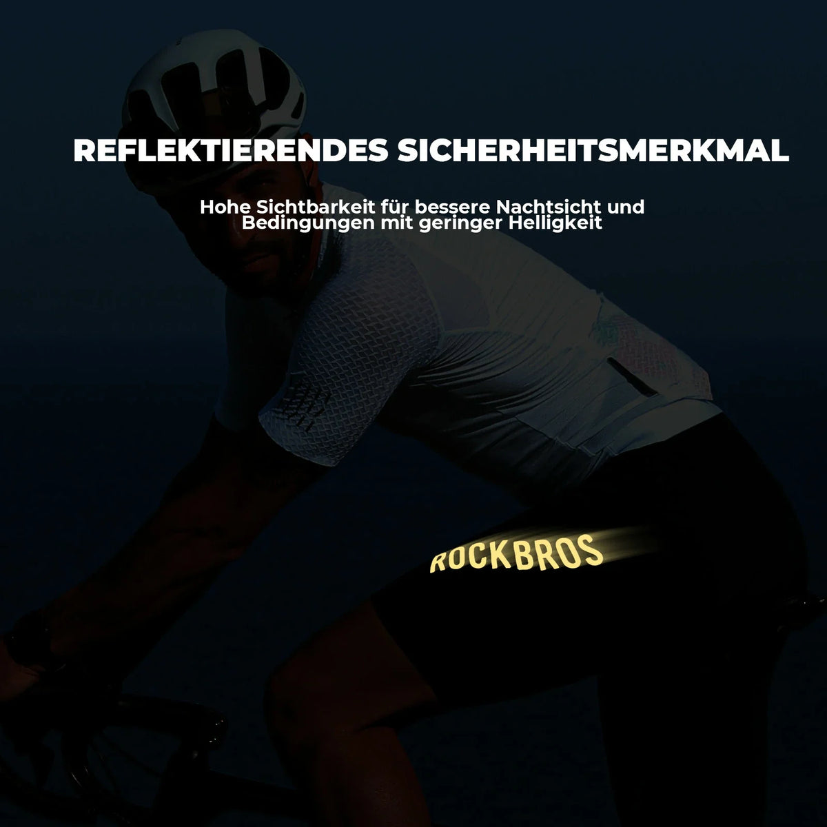 ROCKBROS Bibshort Fietshoes met Zitkussen Heren, Naadloos Ademend