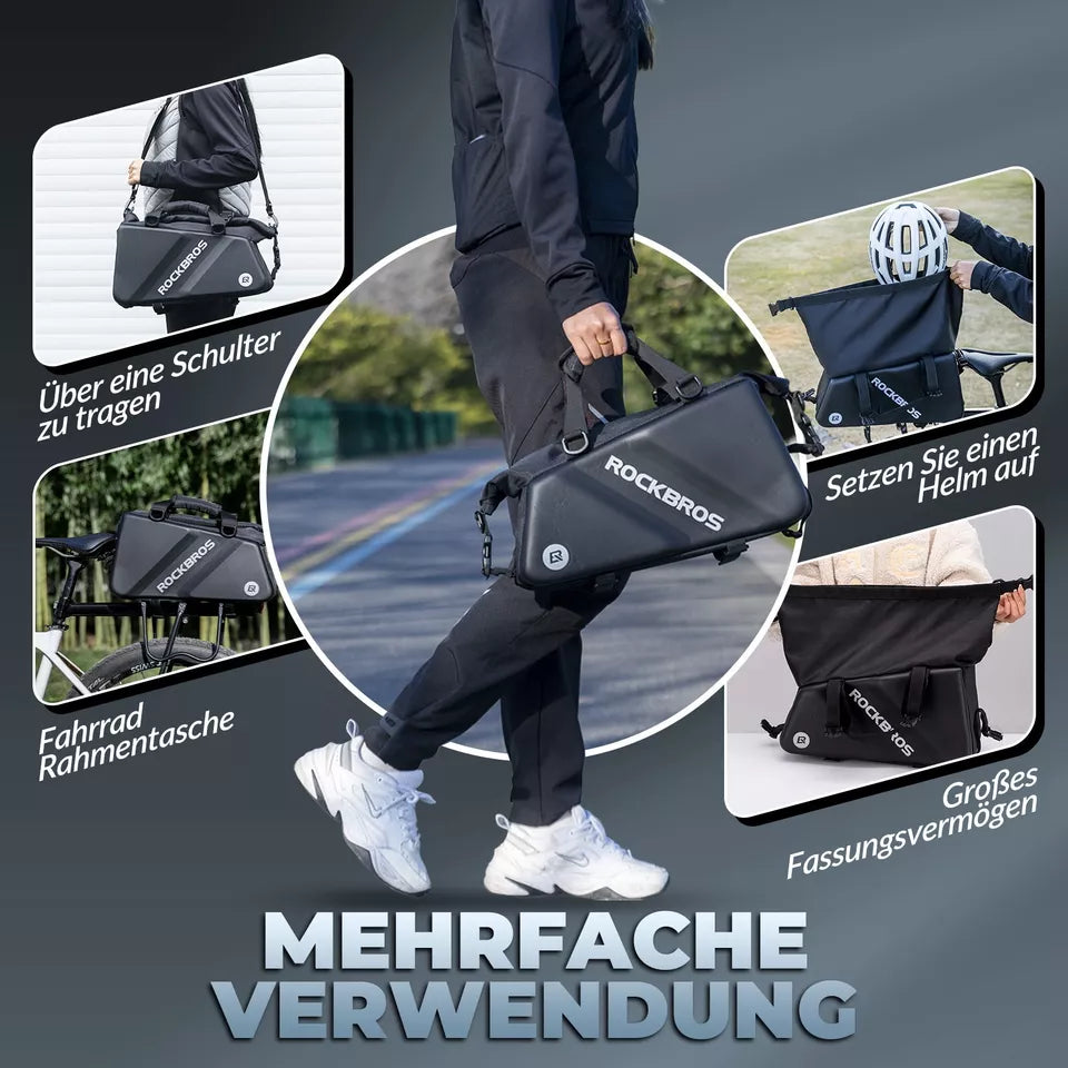 ROCKBROS bagagetas fiets achterwieltassen 11,6L zadeltas bagagerek -