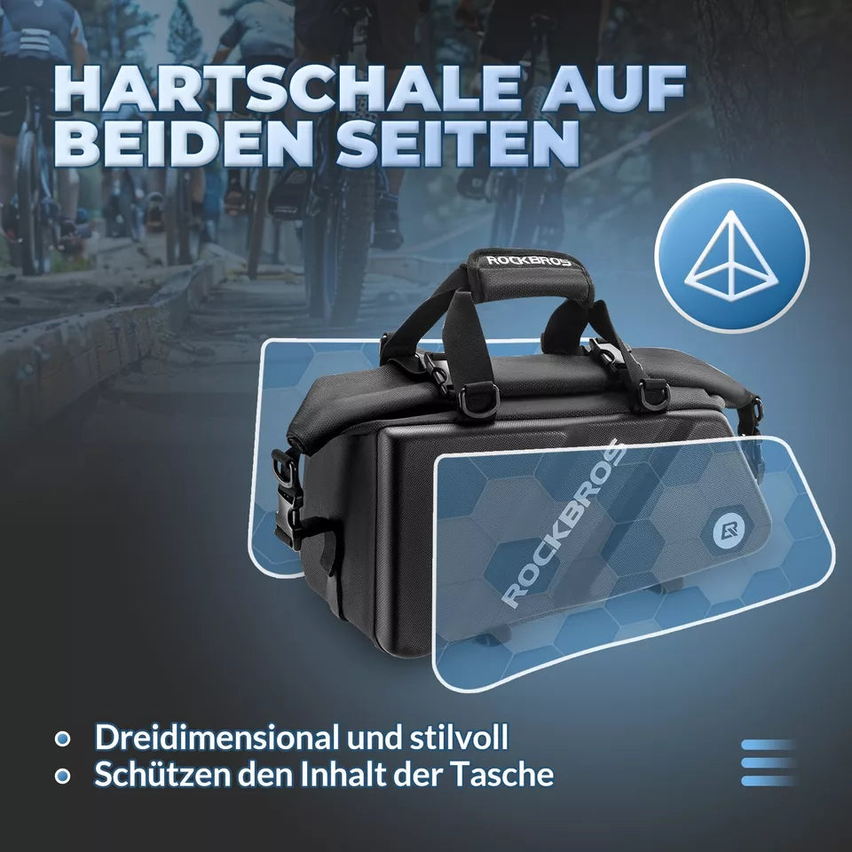 ROCKBROS bagagetas fiets achterwieltassen 11,6L zadeltas bagagerek -