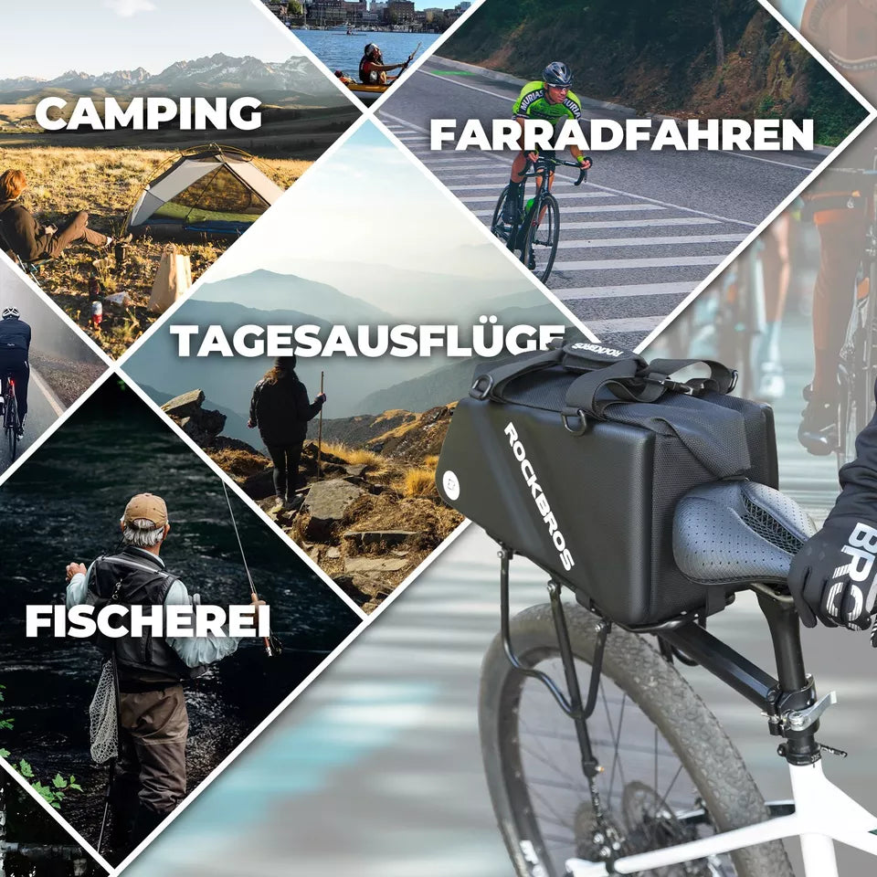 ROCKBROS bagagetas fiets achterwieltassen 11,6L zadeltas bagagerek -