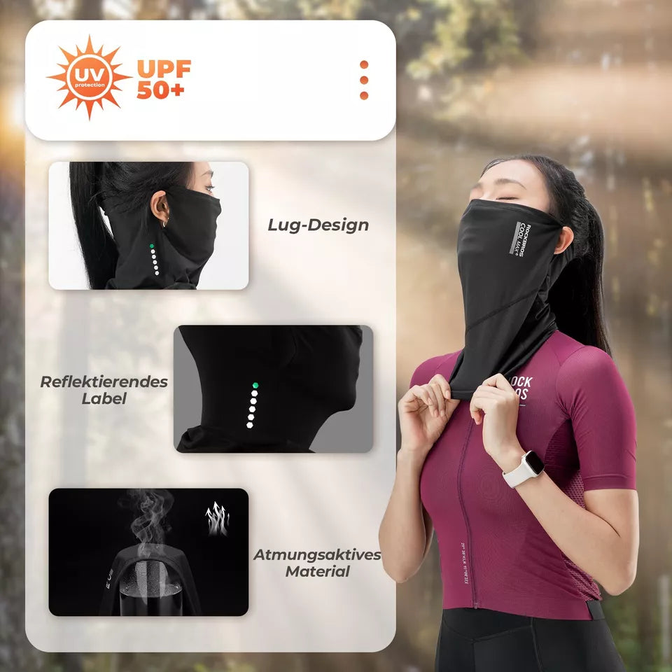 ROCKBROS Zomer multifunctionele handdoek COOLMAX Wrap UPF50+ fiets-/motormasker