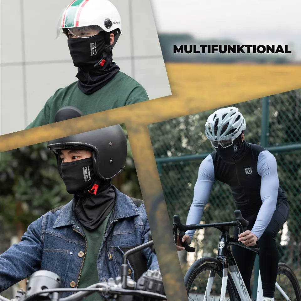 ROCKBROS Zomer multifunctionele handdoek COOLMAX Wrap UPF50+ fiets-/motormasker