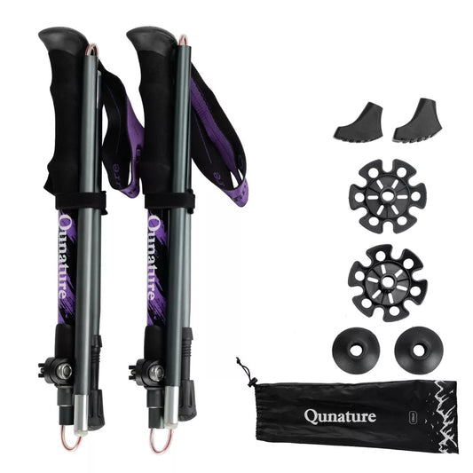 Qunature trekkingstokken wandelstokken 7075 aluminium 130cm