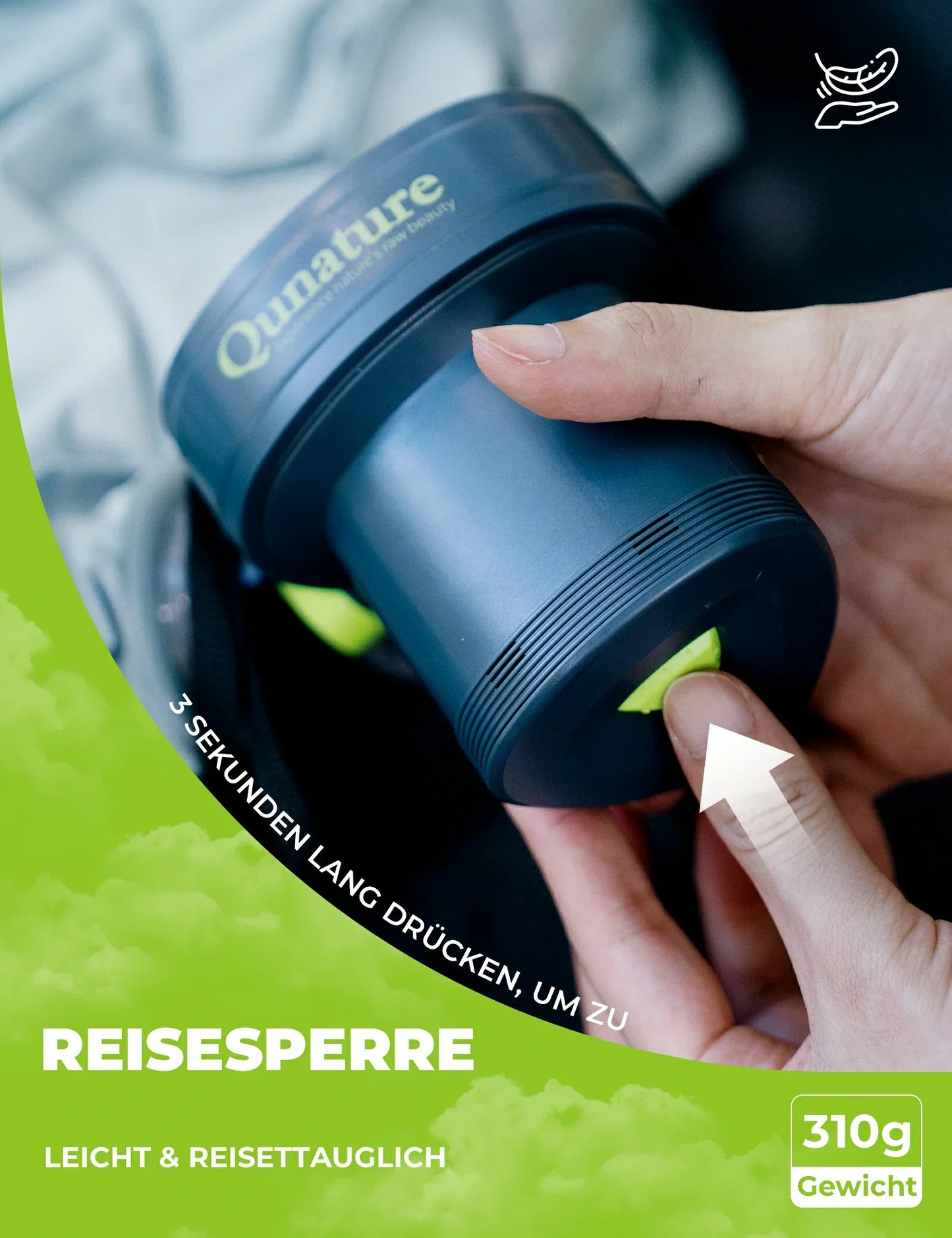 Elektrische luchtpomp 2-in-1, oppompen en leeglaten, 2000 mAh oplaadbare Quantum-batterij