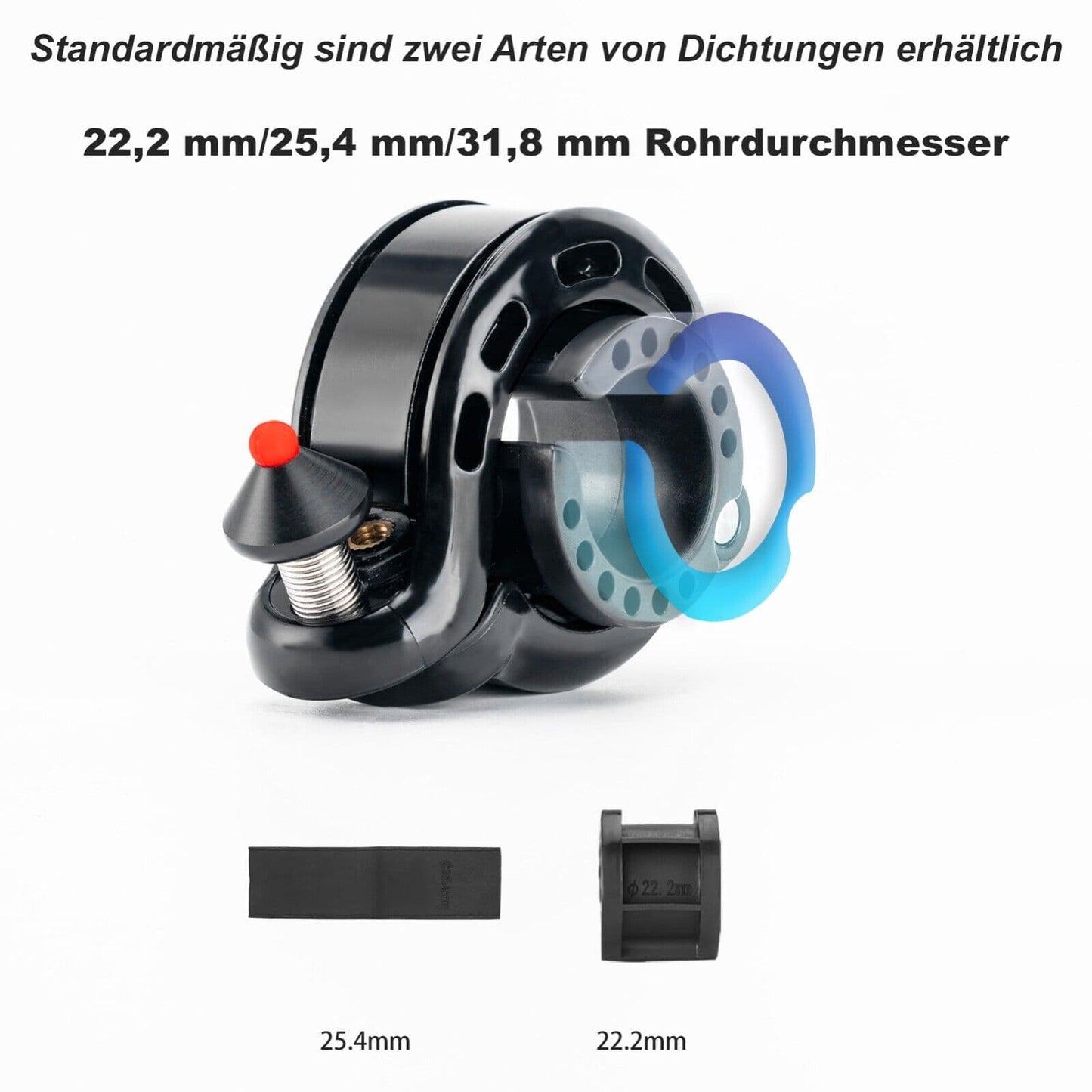 Verborgen fietsbel van 100 dB, waterdicht en roestvrij, ROCKBROS