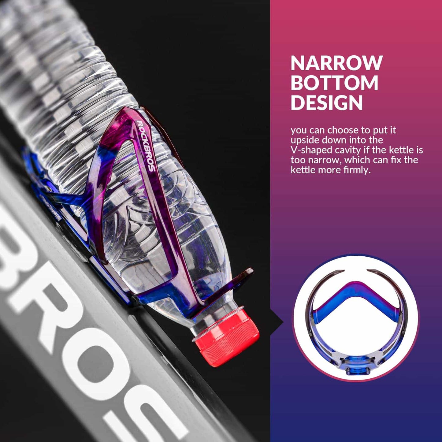 35g Lichtgewicht PC Fietsbidonhouder ROCKBROS