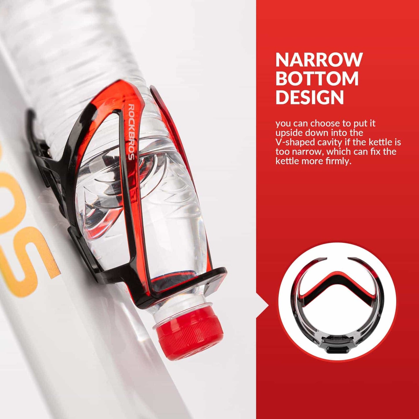 35g Lichtgewicht PC Fietsbidonhouder ROCKBROS