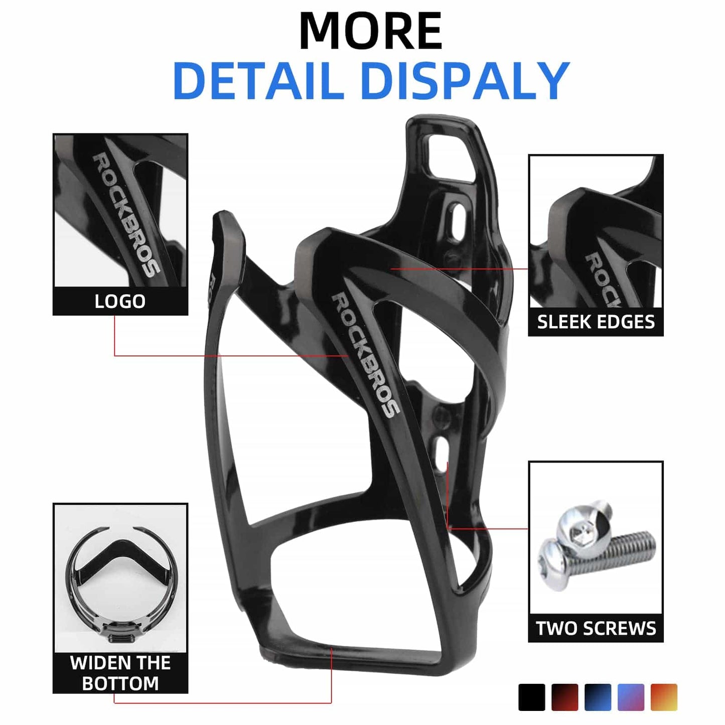 35g Lichtgewicht PC Fietsbidonhouder ROCKBROS