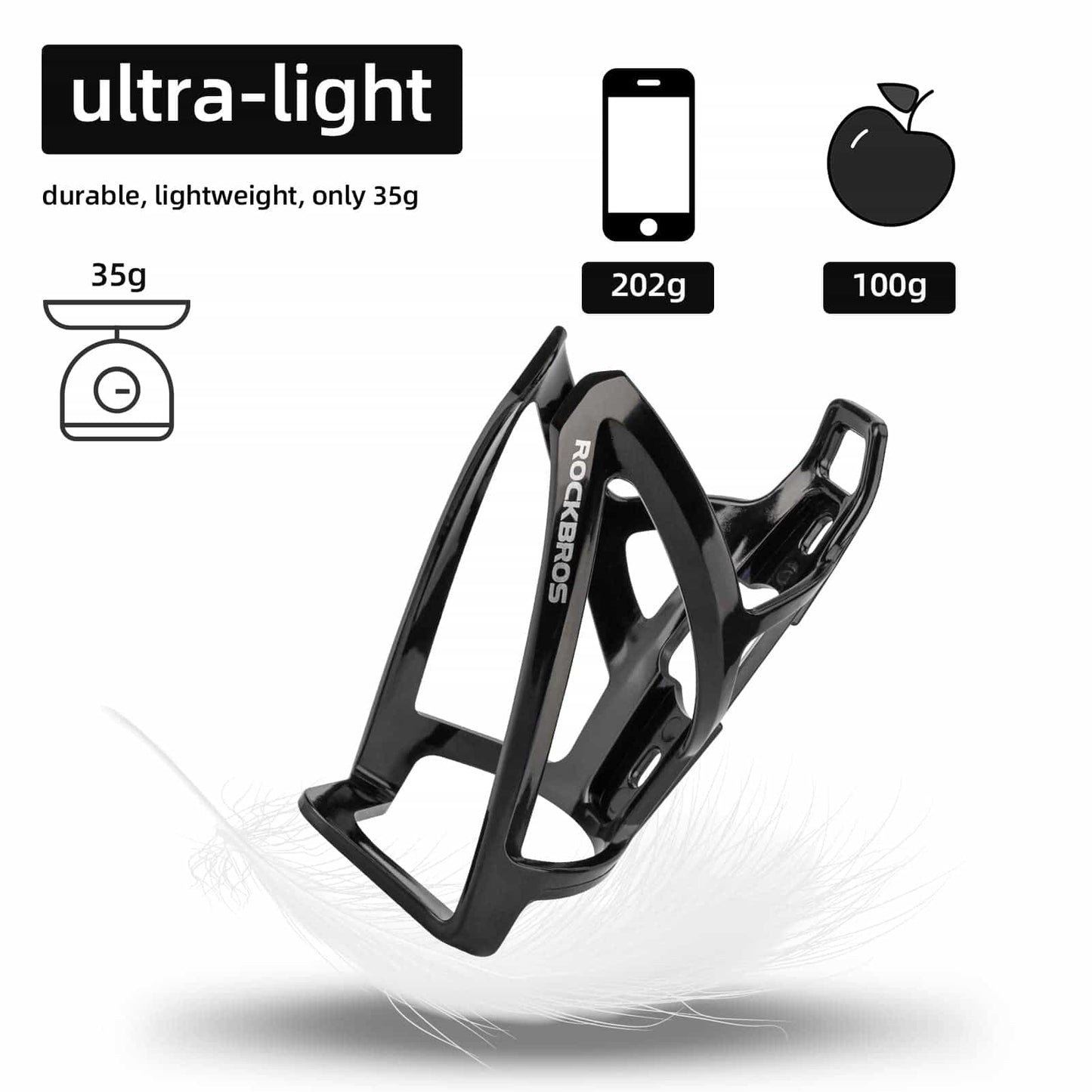 35g Lichtgewicht PC Fietsbidonhouder ROCKBROS