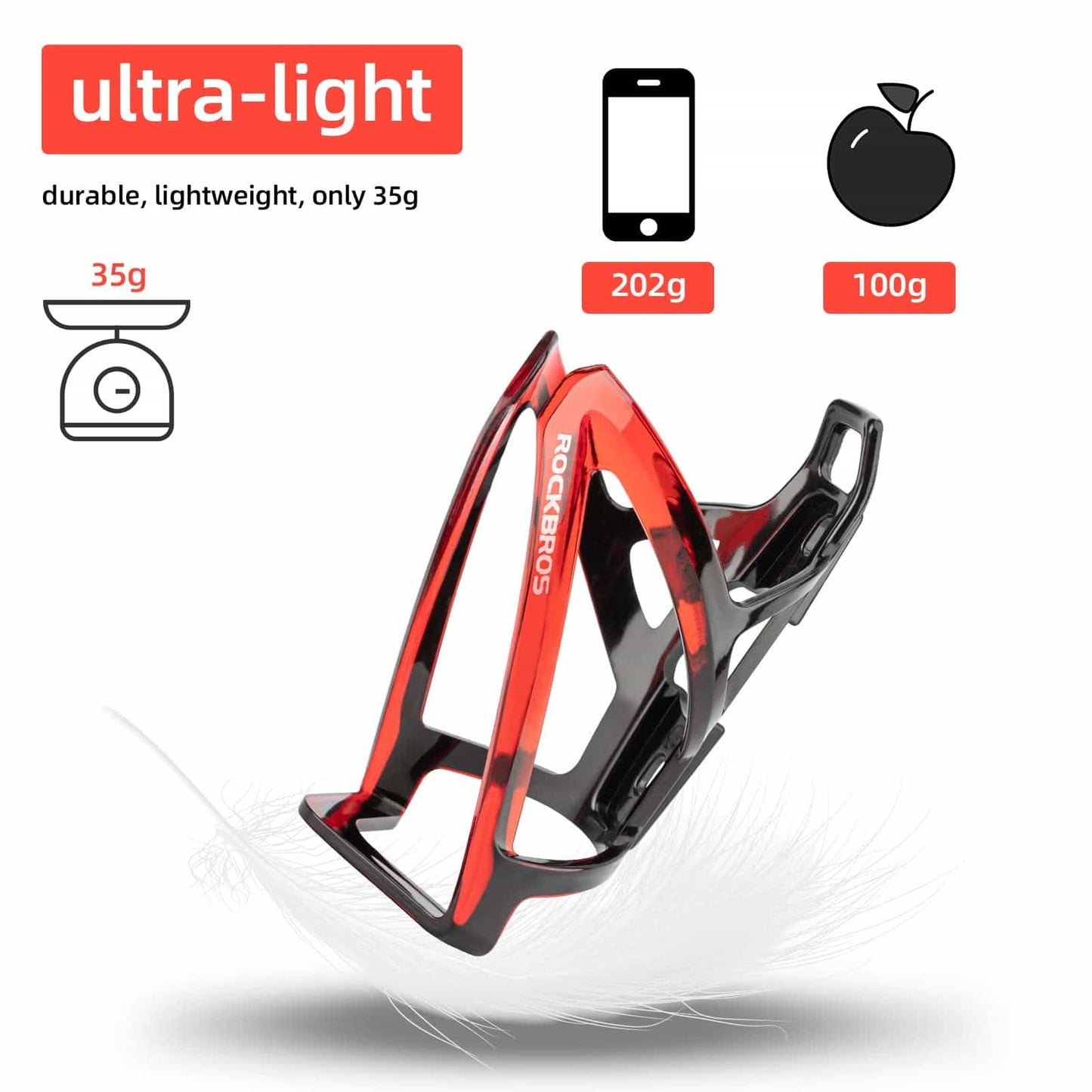 35g Lichtgewicht PC Fietsbidonhouder ROCKBROS