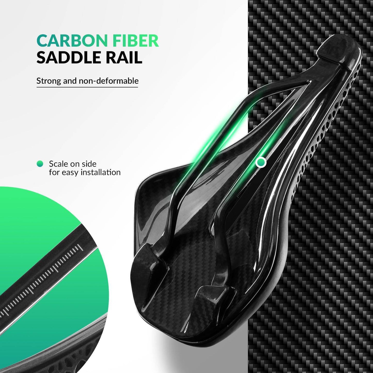 3D-geprint carbon racefietszadel, ultralicht, schokabsorberend, ergonomisch, ROCKBROS