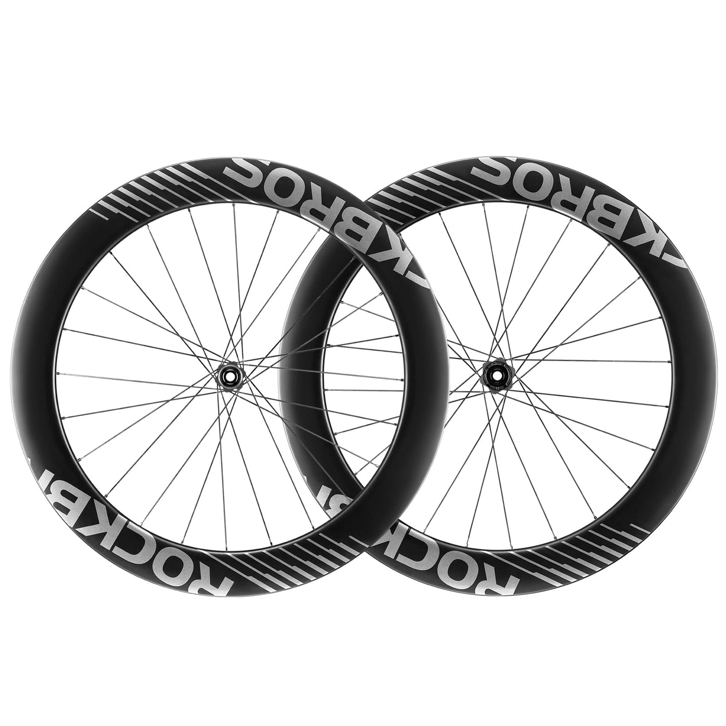 700C carbon wielset met 65 mm schijfrem en steekas voor racefietsen van ROCKBROS
