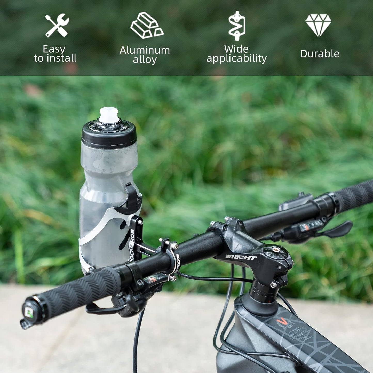 Universele aluminium bidonhouderadapter voor fietsen en motoren van ROCKBROS
