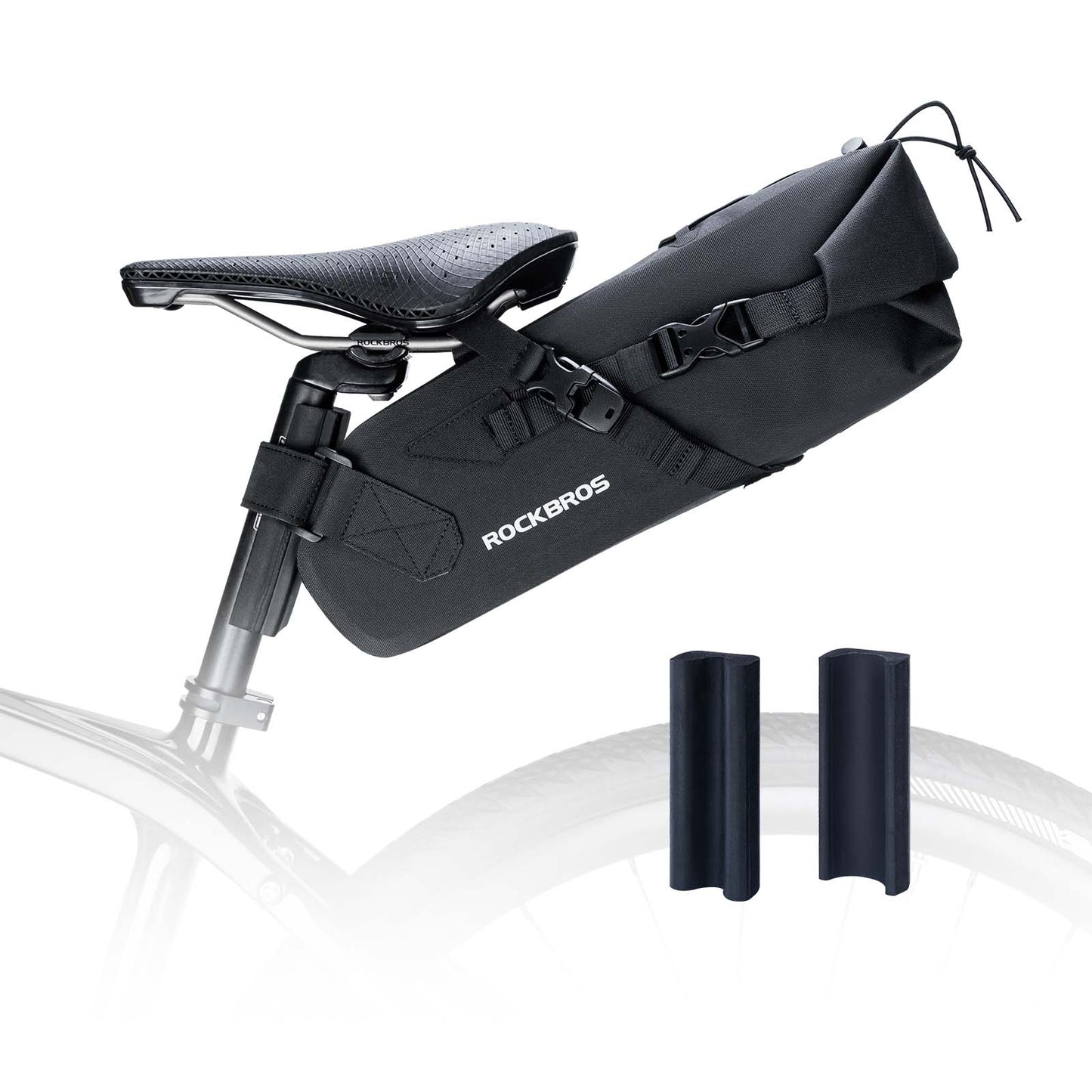 Bikepacking zadeltas 3 liter 100% waterdicht TPU-materiaal ROCKBROS
