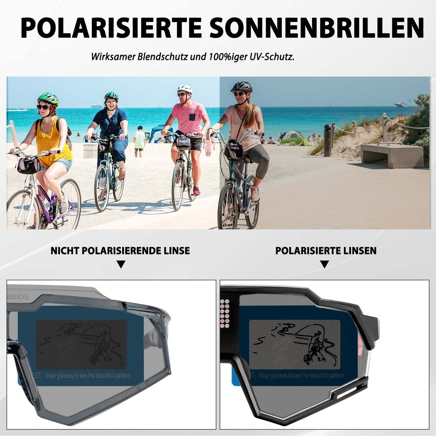 elektronische meekleurende brillen, slimme fietsbrillen ROCKBROS