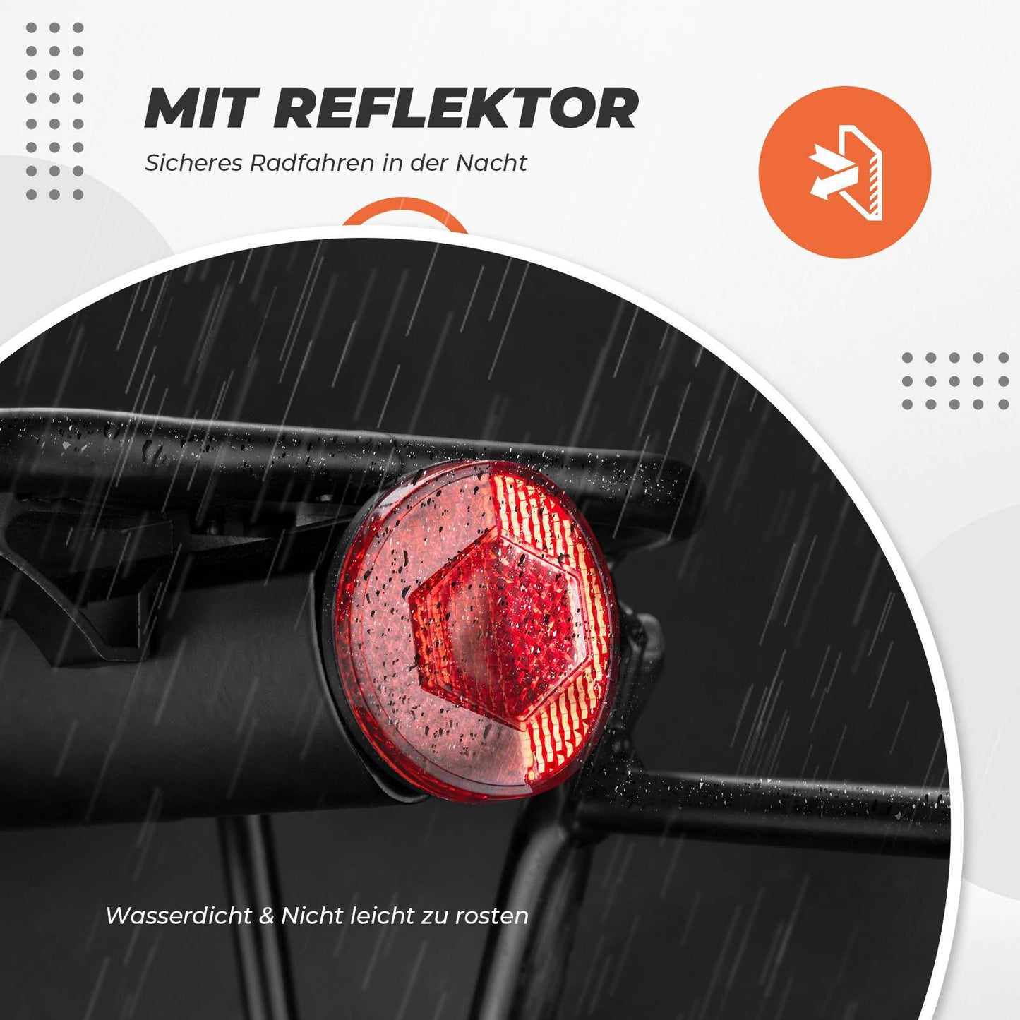 Verstelbare fietsbagagedrager met snelsluiting en reflector, ROCKBROS
