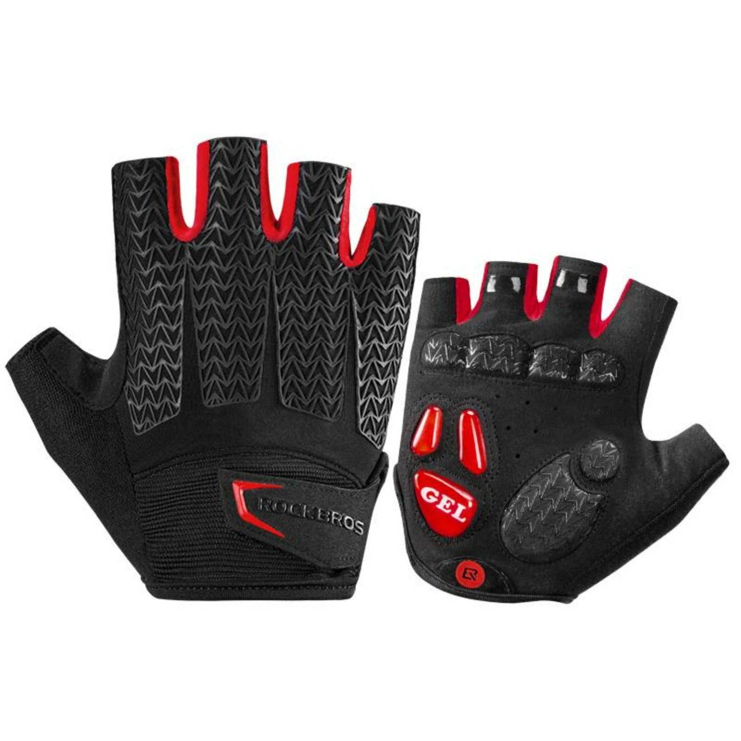 Fietshandschoenen voor dames en heren, fietshandschoenen met halve vingers van ROCKBROS