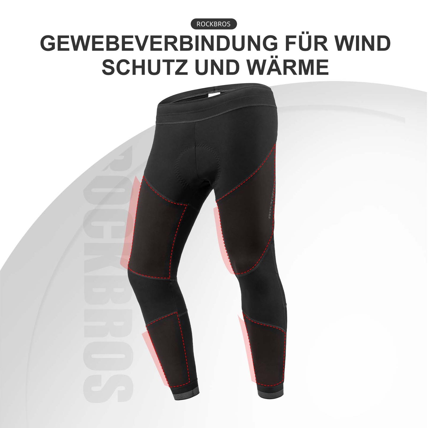 Winterfietsbroek, winddichte fietskleding, sportieve ROCKBROS
