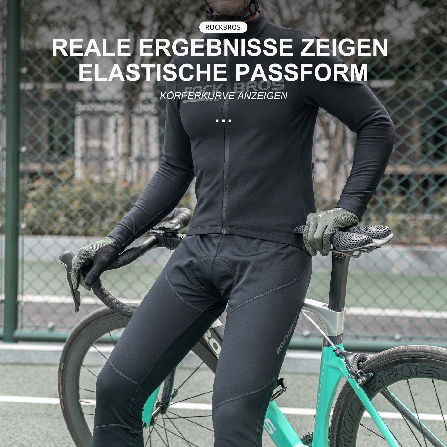 Winterfietsjas, winddichte fietskleding, sportief, ROCKBROS