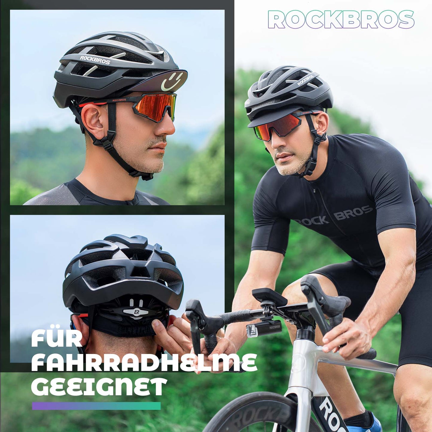 Fietsmuts voor de zomer, anti-zweet, lichtgewicht fietsmuts, unisex, ROCKBROS