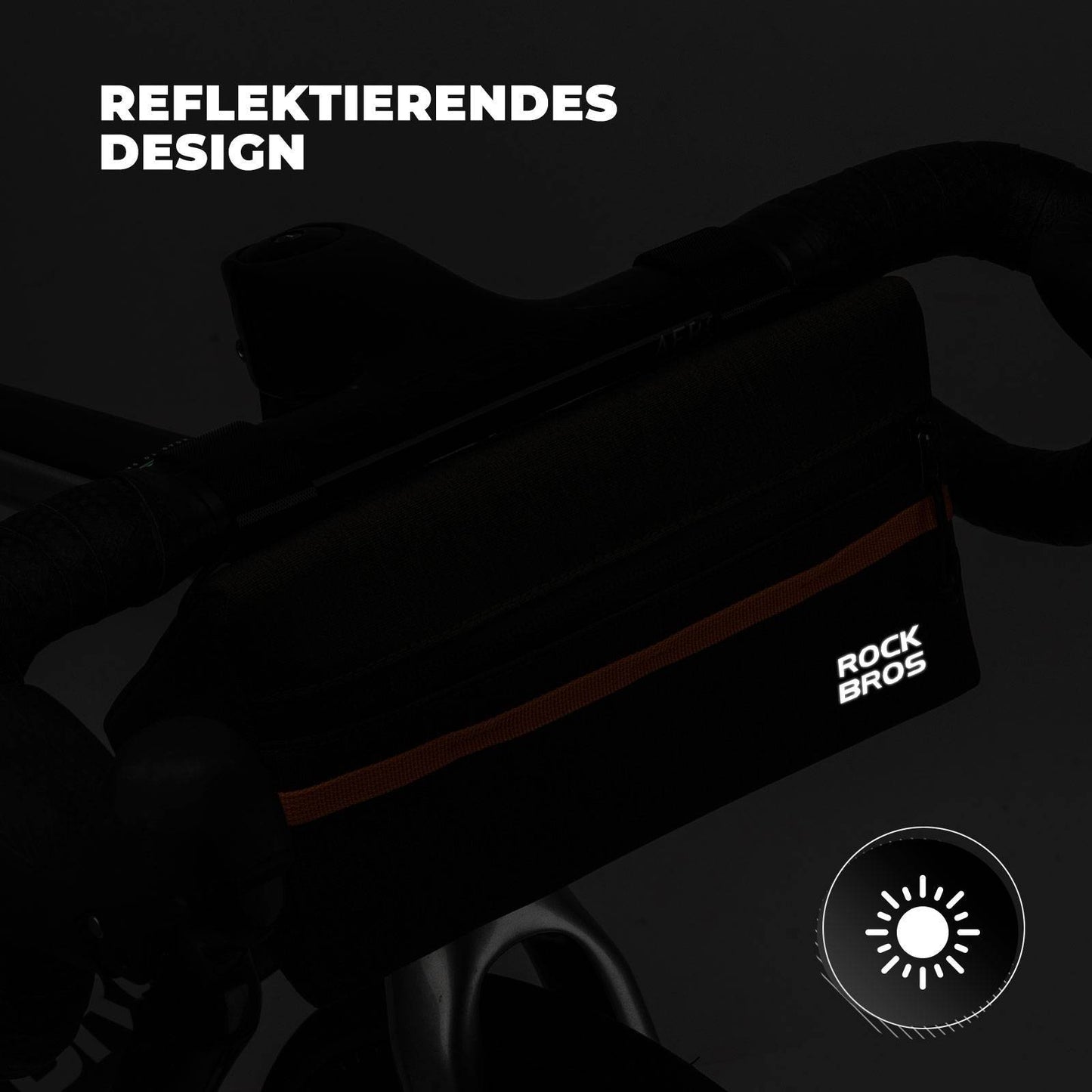 Fietsstuurtas, fietstas, fietsmand, 6 kleuren, ca. 1,3 liter, ROCKBROS