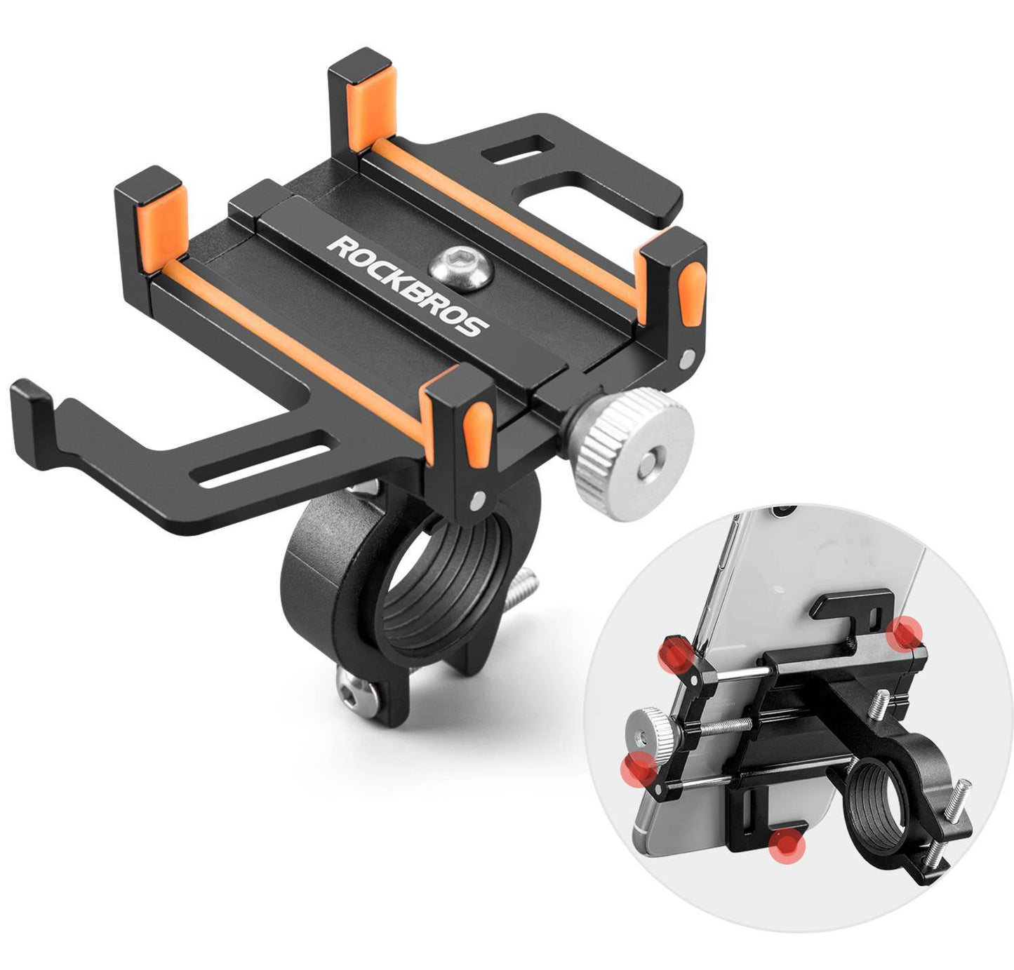 Telefoonhouder voor fiets/motor met 360¡ã draaibare clip ROCKBROS