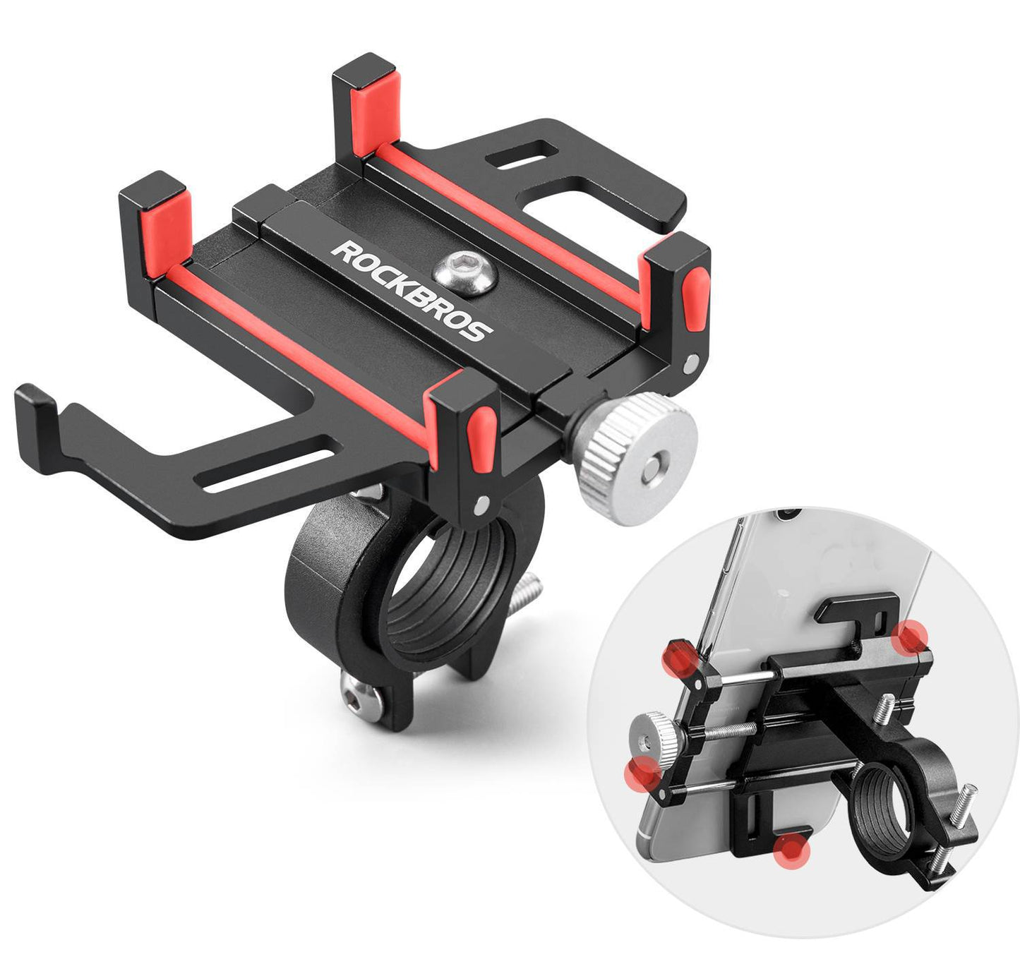 Telefoonhouder voor fiets/motor met 360¡ã draaibare clip ROCKBROS