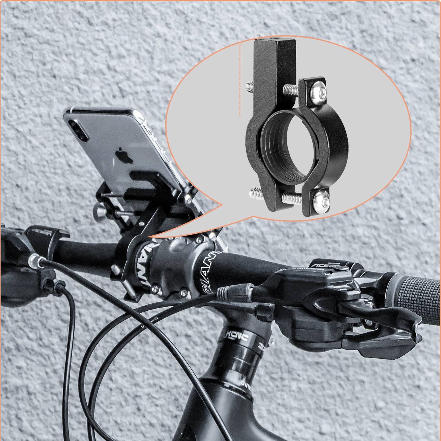 Telefoonhouder voor fiets/motor met 360¡ã draaibare clip ROCKBROS