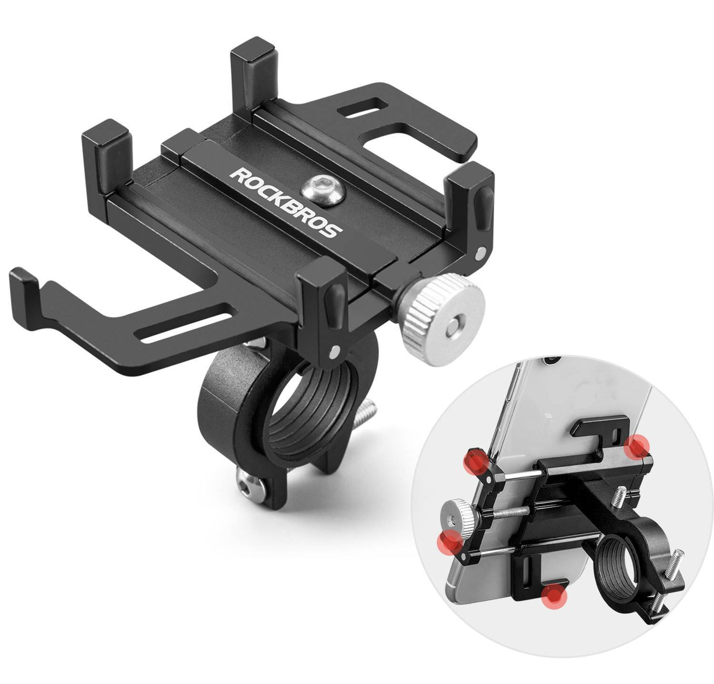 Telefoonhouder voor fiets/motor met 360¡ã draaibare clip ROCKBROS