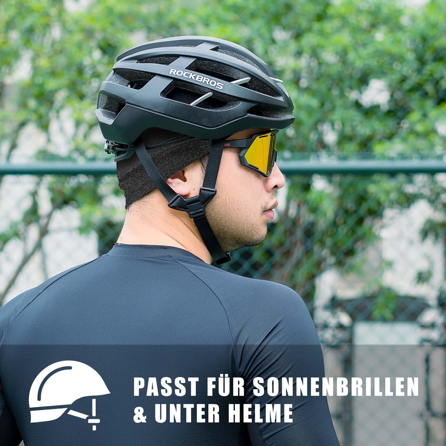 Zomerfietsmuts met UV-bescherming, hardloopmuts voor heren, maat 50-64 cm, ROCKBROS