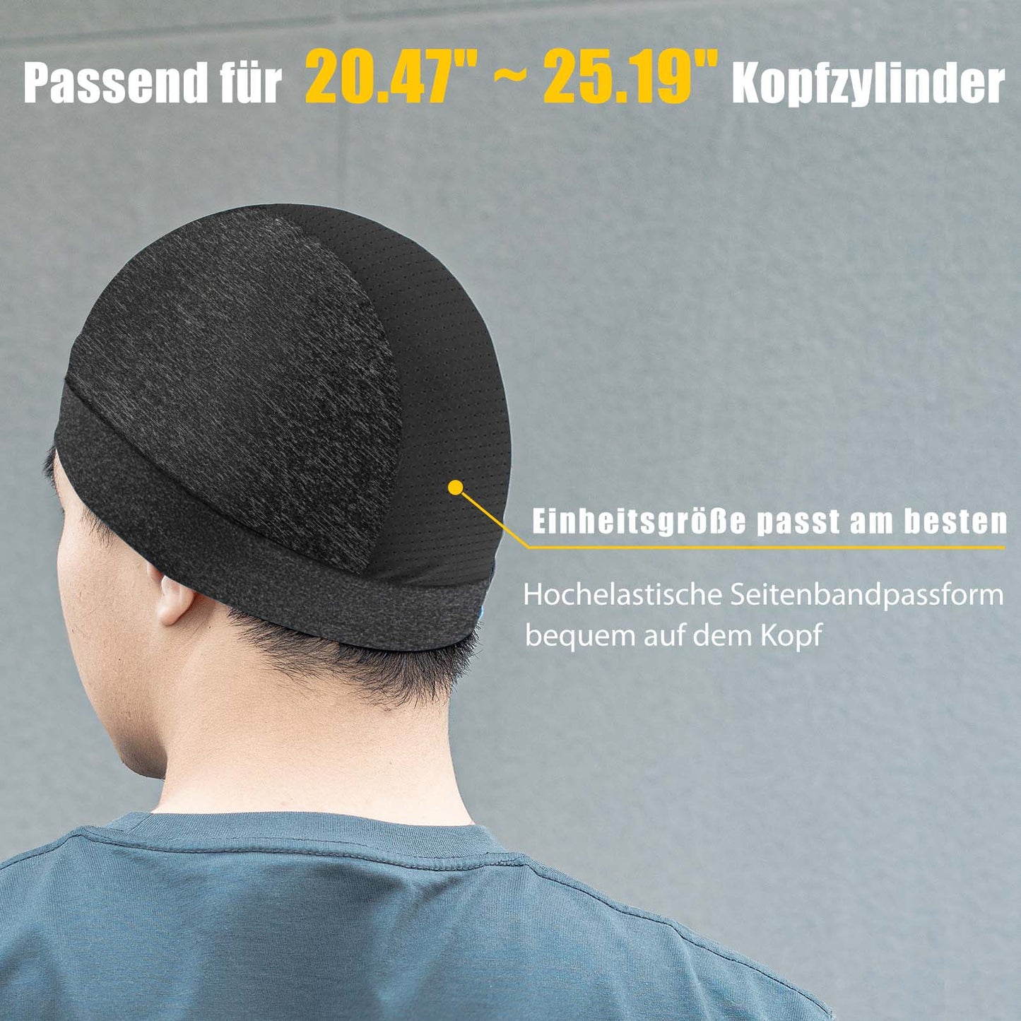Zomerfietsmuts met UV-bescherming, hardloopmuts voor heren, maat 50-64 cm, ROCKBROS
