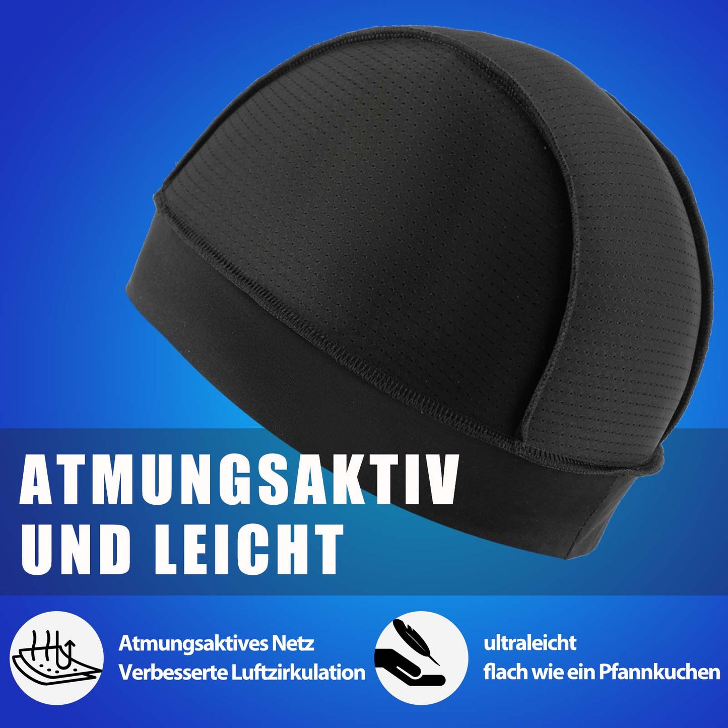 Zomerfietsmuts met UV-bescherming, hardloopmuts voor heren, maat 50-64 cm, ROCKBROS