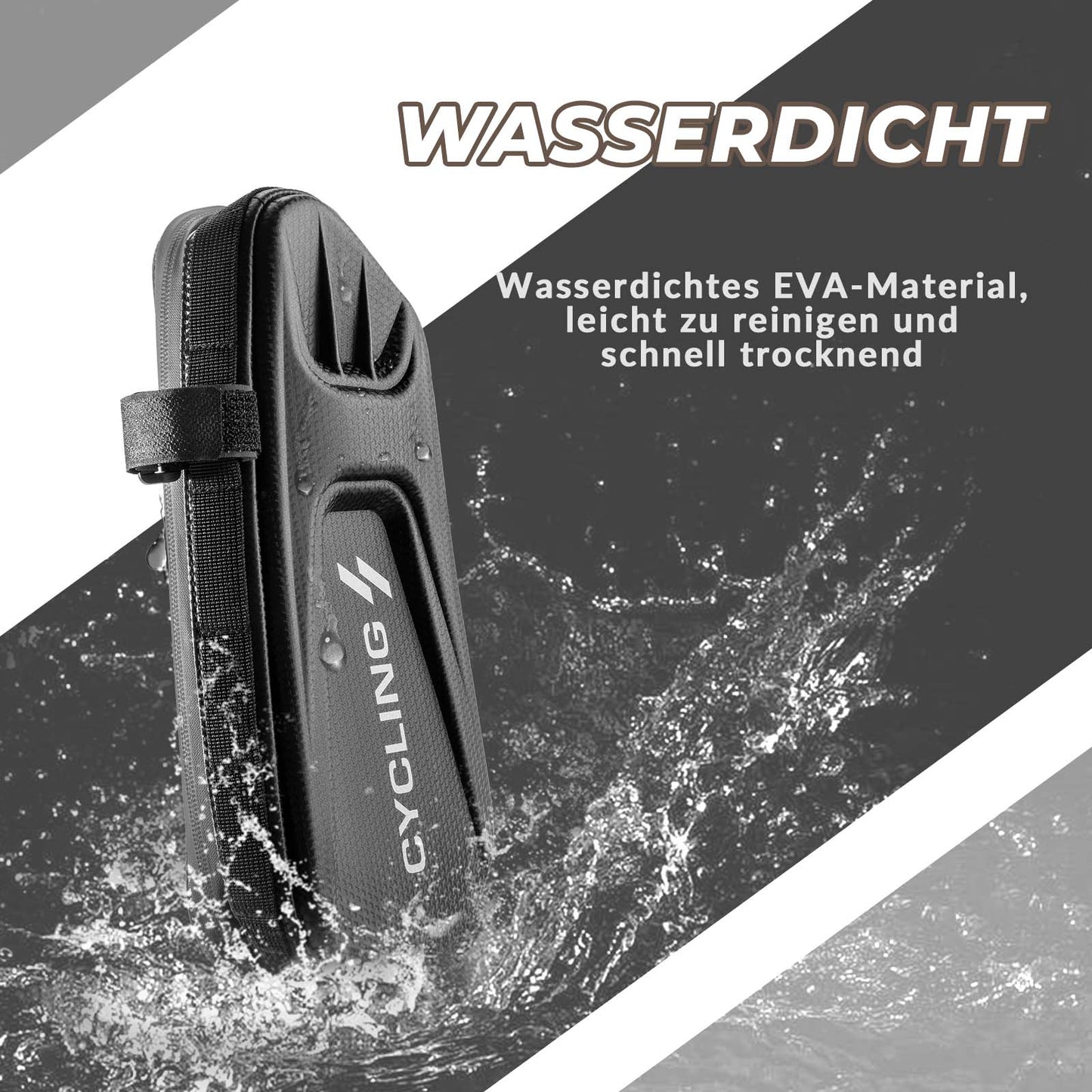 Fietsframetas 1,5L driehoekige tas waterdichte fietstas ROCKBROS